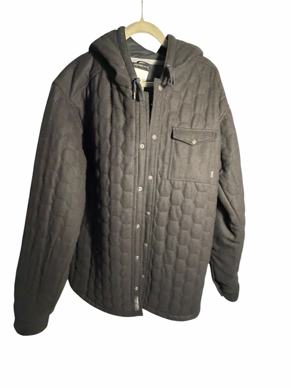 Burton Short Days Long Nights Quilted Hooded Jacket - Black Sz XL